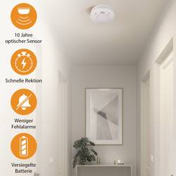 Smartwares RM520 detektor kouře vč. baterie s životností 10 let na baterii