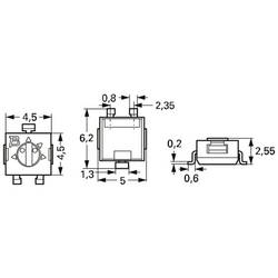 Bourns 3314G-1-104E cermetový trimr utěsněný 0.25 W 100 kΩ 210 ° 240 ° 1 ks
