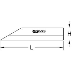 KS Tools 300.0639 Precizní vlasové pravítko, 600 mm