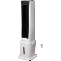 Sygonix ochlazovač vzduchu 90 W (d x š x v) 300 x 325 x 1130 mm bílá s dálkovým ovládáním, otočný, LED displej, s časovačem