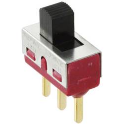 C & K Switches 1101M2S3CGE2 Slide-Switch 1000 Series posuvný přepínač 120 V/AC, 28 V/DC 6 A 1x zap/zap 1 ks Bulk