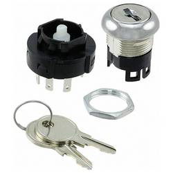 C & K Switches H201132F205NQ Switch lock H Series klíčový spínač 125 V/AC, 125 V/DC 12 A 2x zap/zap 1 ks