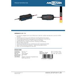 Ansmann BC 6-12V / 2 A 1001-0143 nabíječka, dílenská nabíječka, monitorování autobaterie 6 V, 12 V 2 A
