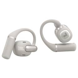 JBL Sense Pro TWS otevřená sluchátka Bez kabelu, Bluetooth® šedá Nabíjecí pouzdro, za uši, dotykové ovládání, voděodolná
