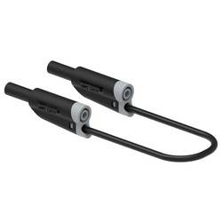 Electro PJP 2711-IEC-CD1-100N měřicí kabel banánková zástrčka 4 mm 1 m černá 1 ks
