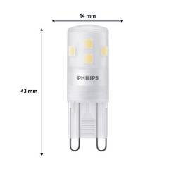 Philips 8720169302075 LED Energetická třída (EEK2021) E (A - G) G9 1.9 W = 25 W teplá bílá 3 ks