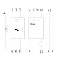 Siemens 3RM1202-1AA04 3RM12021AA04 reverzní startér Výkon motoru při 400 V 0.75 kW 24 V/DC Jmenovitý proud 2.0 A
