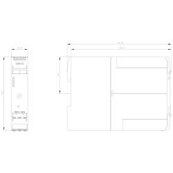 Siemens 3RM1202-1AA04 3RM12021AA04 reverzní startér Výkon motoru při 400 V 0.75 kW 24 V/DC Jmenovitý proud 2.0 A