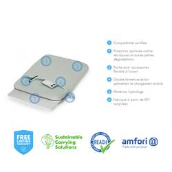 Dicota obal na notebooky Sleeve Eco SLIM L Max. velikost: 38,1 cm (15) stříbrná