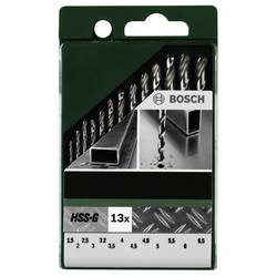 Bosch Accessories 2609255061 HSS sada spirálových vrtáku do kovu 13dílná 1.5 mm, 2 mm, 2.5 mm, 3 mm, 3.5 mm, 4 mm, 4.5 mm, 5 mm, 5.5 mm, 6 mm, 6.5 mm broušený