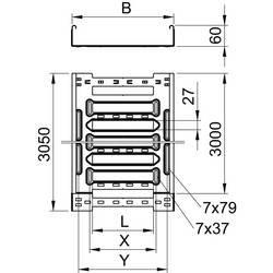 OBO Bettermann 6059010 kabelový žlab (d x š x v) 3 m x 500.00 mm x 60.00 mm 3 m