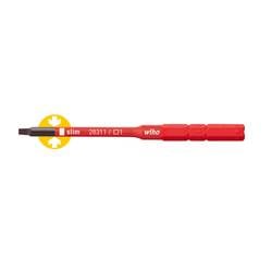 Wiha VDE-Wechselklinge slimVario 4kant Robertson 1x75mm/2,3mm VDE vnitřní čtyřhran výměnné bity s rukojetí 1 2.3 mm 75 mm Vhodné pro (série šroubováků) Wiha