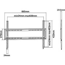 My Wall HF 3-3 L TV držák na zeď 94,0 cm (37) - 177,8 cm (70) pevný
