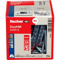 Fischer 572921 DuoHM 5x55 S PH PZ hmoždinka do dutin 55 mm 25 ks