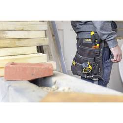 STANLEY Werkzeugtasche+Hammerhalter 3xFach+Halter Leder, STST1-80114 Brašna na nářadí – prázdná, (d x š x v) 28 x 9 x 25 cm