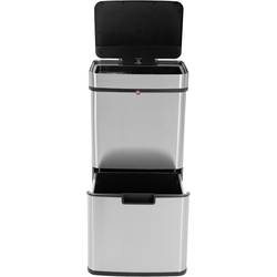 Hailo Öko Vario XL 6560010 systém třídění odpadu 50 l nerezová ocel, plast (š x v x h) 420 x 785 x 315 mm stříbrná s ochranou proti otiskům prstů, s