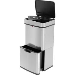 Hailo Öko Vario XL 6560010 systém třídění odpadu 50 l nerezová ocel, plast (š x v x h) 420 x 785 x 315 mm stříbrná s ochranou proti otiskům prstů, s