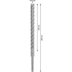 Bosch Accessories 2608833826 2608833826 wolfram-karbid příklepový vrták 16 mm Celková délka 260 mm SDS plus 1 ks
