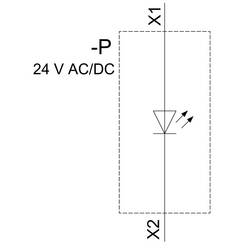 Siemens 3SU1152-6AA20-3AA0 světelný hlásič s LED elementem 24 V DC/AC 1 ks Piece