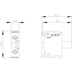 Siemens 3SU1401-2BF60-1AA0 LED modul bílá 230 V 1 ks