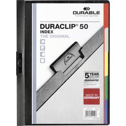 Durable DURACLIP® INDEX 50 223401 DIN A4 černá