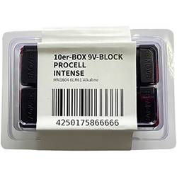 PROCELL E-Block 9V baterie 9 V alkalicko-manganová 628 mAh 9 V 10 ks