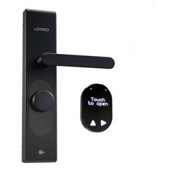 Shelly LOQED Touch Smart Lock Black Edition Shelly pohon dveří, ovládání otevírání dveří Bluetooth, Wi-Fi