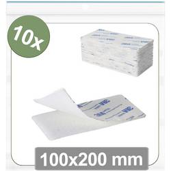 Quadrios 25CA677 kulaté suché zipy, lepicí, háčková a flaušová část, (d x š) 100 mm x 200 mm, bílá, 10 ks
