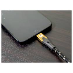 Oehlbach USB kabel USB-A zástrčka, USB-C ® zástrčka 0.5 m černá/zlatá stínění pletivem D1C9550