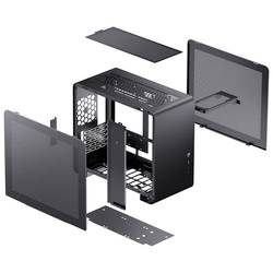 Jonsbo Jonsbo U4 Mini Mesh Micro-ATX-Gehäuse - schwarz micro tower pouzdro, herní pouzdro, PC skříň černá
