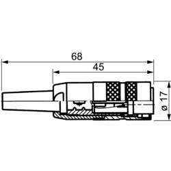 Amphenol T 3261 001 kulatý faston, 1 ks
