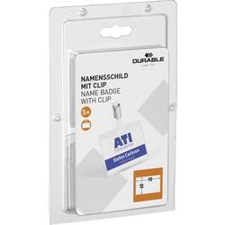 Durable 861219 štítek se jménem (š x v) 90 mm x 60 mm klip 5 ks