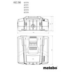 Metabo 627370000 ASC 290 nabíječka pro akumulátorové nářadí