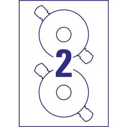Avery-Zweckform L6015-25 Štítky CD Ø 117 mm papír bílá 50 ks trvalé inkoustová tiskárna, laserová tiskárna, barevná laserová tiskárna, kopírka, barevná