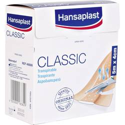 Hansaplast 1556520 Hansaplast 1556520 Standardní Náplast Hansaplast CLASSIC (d x š) 5 m x 4 cm (d x š) 5 m x 4 cm