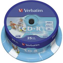 Verbatim 43439 CR-R 700 MB 25 ks vřeteno s potiskem