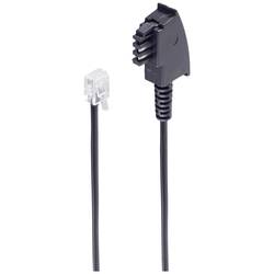 Shiverpeaks telefonní kabel [1x telefonní zástrčka TAE-F - 1x RJ11 zástrčka 6p4c] 6 m černá