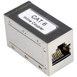 Roline spojka RJ45 RJ45 adaptér CAT 6 0 mm stříbrná (metalíza)
