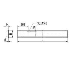 RIDI 827717 827717 LED vestavné svítidlo, LED, 31 W, bílá