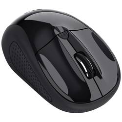 Trust BASICS optická myš, přenos bezdrátový, 4 tlačítko, 1600 dpi, černá