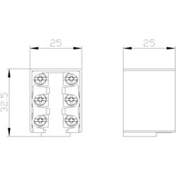 Siemens 3SE50000PA00 3SE5000-0PA00 spínací prvek 230 V 6 A IP00 1 ks