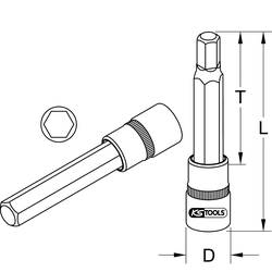 KS Tools 9631319 9631319 inbus Nástrčný klíč 10 mm 10 mm 1/2