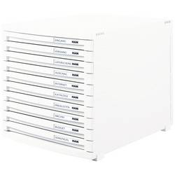 HAN CONTUR 1510-12 box se zásuvkami bílá DIN A4, DIN B4 , DIN C4 Počet zásuvek: 10