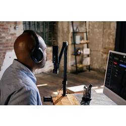 Sennheiser Profile na stojanu USB mikrofon Druh přenosu:USB spínač, vč. stativu, vč. kabelu USB-C®, audio, stereo (jack 3,5 mm) USB