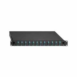 Rutenbeck 12 x SC-D OM3 aqua rozvodná skříň LWL 12 portů 1 U