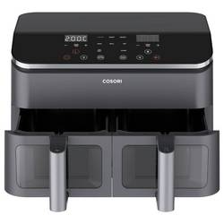 Cosori Doppel-Heißluftfritteuse CAF-R901-AEU horkovzdušná fritéza, 8.5 l, 1,75 kW, funkce grilování, černá, stříbrná