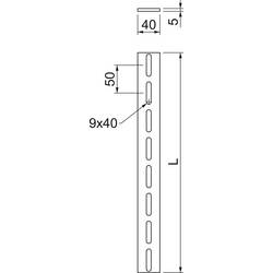 OBO Bettermann 6399061 Profilová lišta 3 m