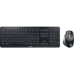 CHERRY STREAM DESKTOP ULTIMATE USB, bezdrátový, Bluetooth® sada klávesnice a myše integrovaný scrollpad německá, QWERTZ černá