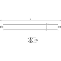 Pracht 5240035-TUBIS_BL Trubicové LED světlo LED pevně vestavěné LED 40 W bílá bezbarvá