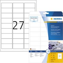 Herma 4511 jmenovky 63.5 x 29.6 mm acetátové hedvábí bílá 540 ks přemístitelné laserová tiskárna, kopírka, barevná laserová tiskárna, barevná kopírka